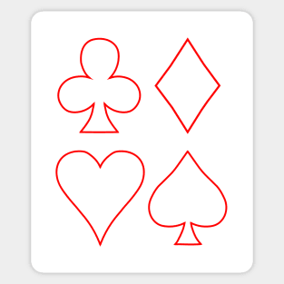 Playing Cards Shape Sticker